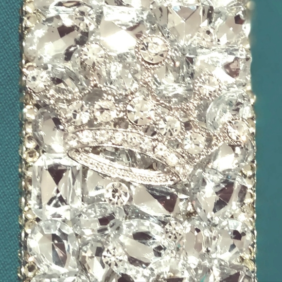 2 Lux Addiction handmade iPhone case's w/genuine Swarovski crystals RARE! - Picture 3 of 4